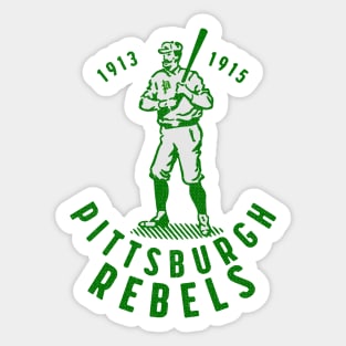 Original Pittsburgh Rebels Baseball 1913-1915 Sticker